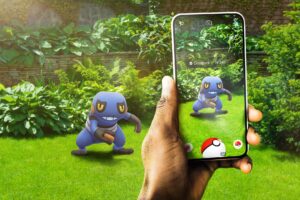 Imagem promocional de Pokémon Go com destaque para valor de venda
