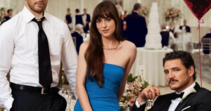 Cena do trailer de Materialists com Chris Evans e Pedro Pascal