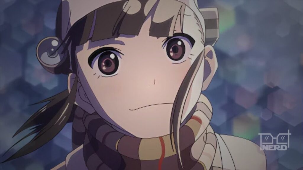 Personagem de anime segurando instrumentos odontológicos