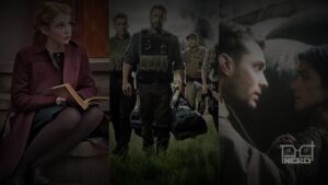 Montagem de cenas dos 6 filmes baseados em fatos reais disponíveis na Netflix em 2025.