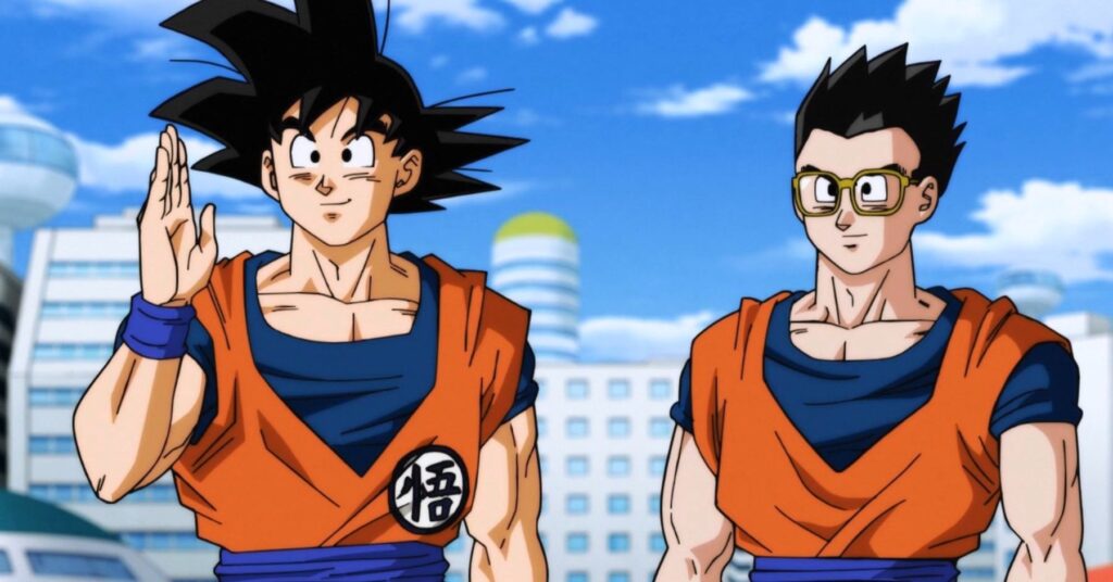 Arte de Goku e Gohan em Dragon Ball Super
