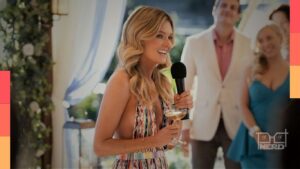 Meghann Fahy como Merritt Monaco em cena de O Casal Perfeito