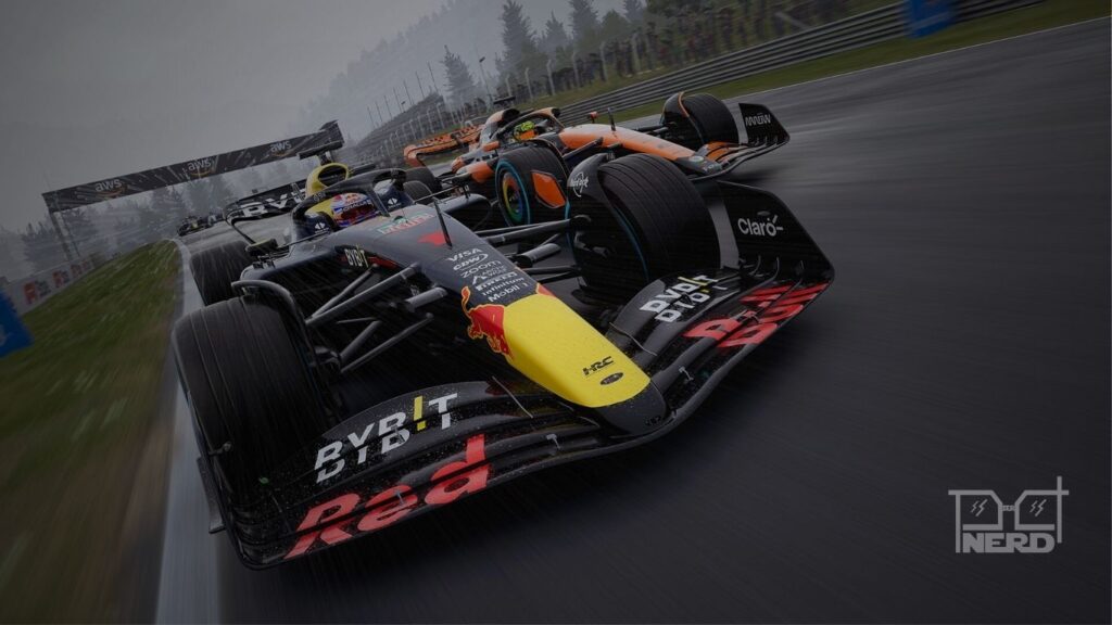Interface do modo My Team em F1 25 mostrando a sede da equipe e opções de gerenciamento