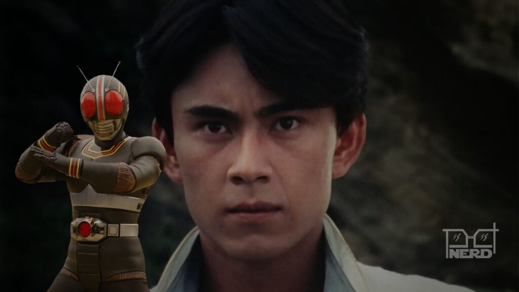 etsuo Kurata caracterizado como Kamen Rider Black no Anime Friends 2025
