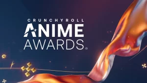 Palco do Crunchyroll Anime Awards 2025 com apresentadores e público