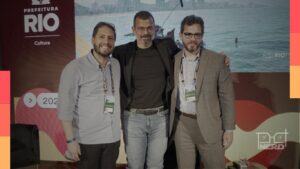 Cena de bastidores de uma produção cinematográfica brasileira em 2025