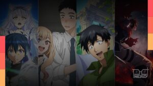 Montagem de personagens dos animes inéditos do Crunchyroll em 2025