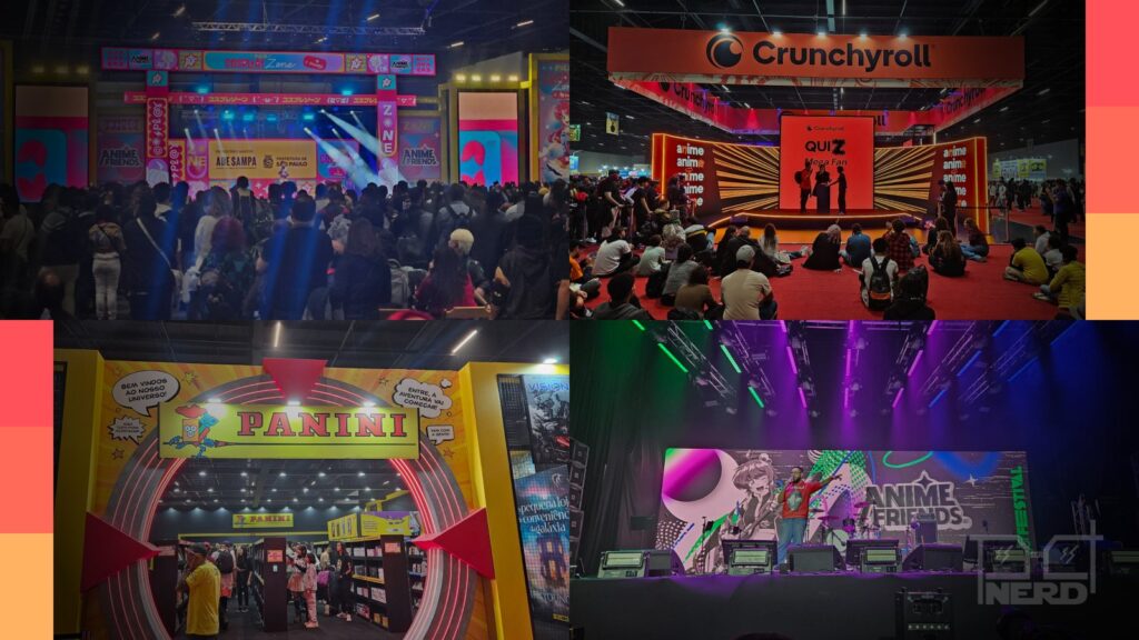 Anime Friends 2025 palcos e estandes