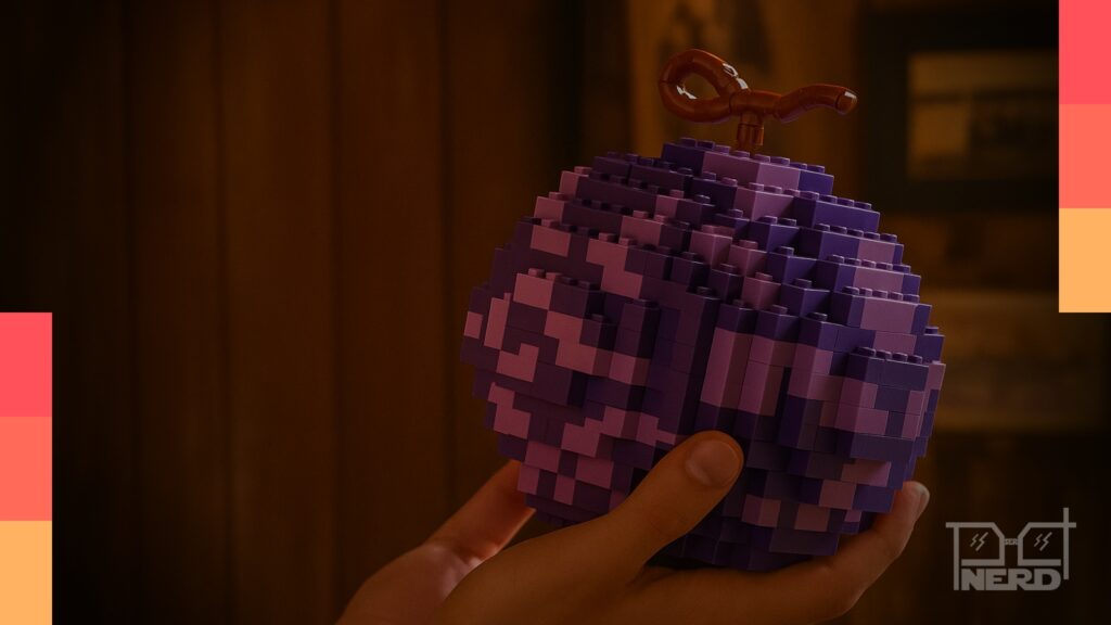 Eiichiro Oda com Lego da Gomu Gomu no Mi