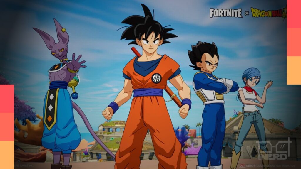 Novas skins de Dragon Ball e animes em Fortnite