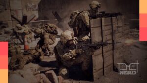 Soldados de Battlefield 6 protagonizando destruição tática no Frostbite, comparado ao Unreal Engine 5