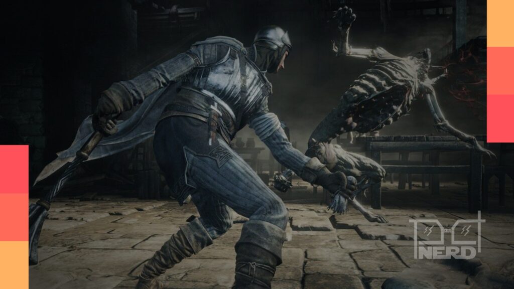 Speedrunner Jesper ‘Wyndwolf’ Salo executando glitch em Dark Souls 3 para finalizar o jogo em 24 minutos e 57 segundos