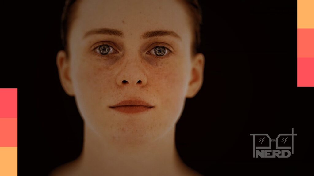 Arte conceitual do jogo de terror OD com Hideo Kojima, Jordan Peele e logotipo Xbox Game Studios