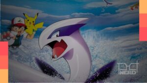 Ash enfrentando Lugia em cena remasterizada de Pokémon 2000 disponível em português no YouTube