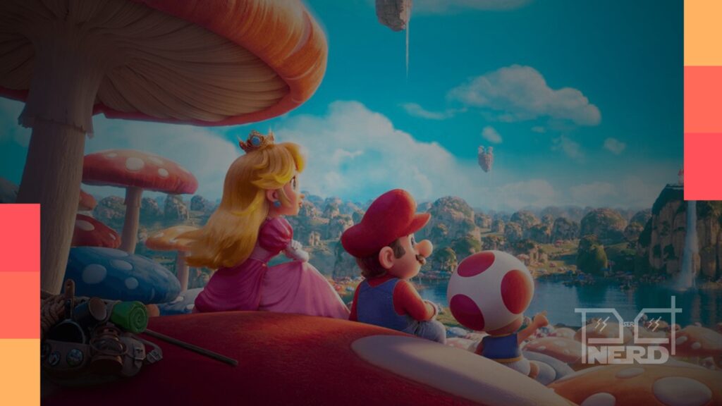 Formas de onda comparadas do som do cogumelo de Super Mario e da trilha de fim de fase acelerada