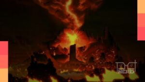 Cartaz de The Legend of Vox Machina com Vex, Vax, Keyleth e demais aventureiros em pose épica