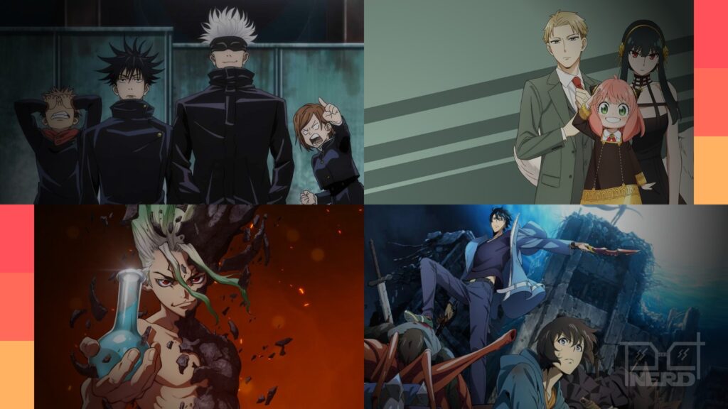 Top 10 Animes mais assistidos 1º sem. 2025