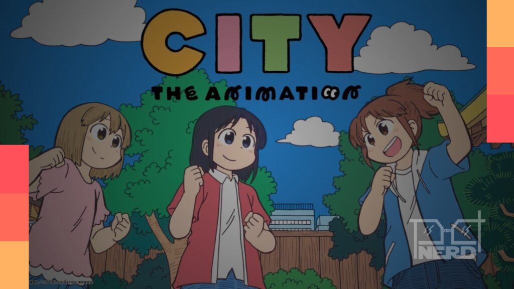 Cena de City – The Animation com cores vibrantes e humor nonsense