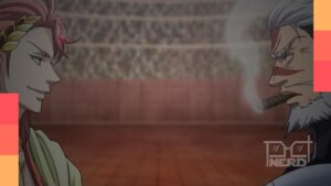 Captura do trailer da terceira temporada de Record of Ragnarok mostrando combate épico