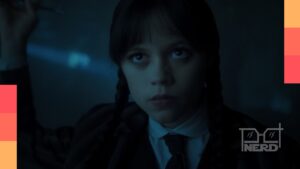 Cena de Wandinha na Netflix se preparando para a terceira temporada