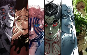 Imagem de todos os luas superiores de demon slayer