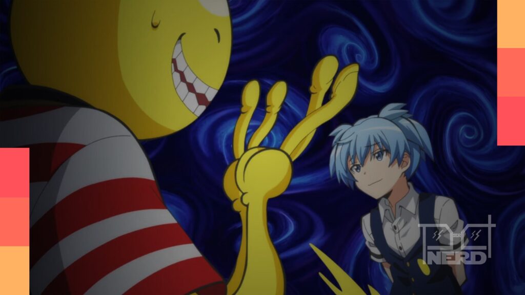 Visual promocional do filme anime Assassination Classroom the Movie
