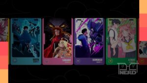 Artes dos animes que estarão nas credenciais da CCXP25