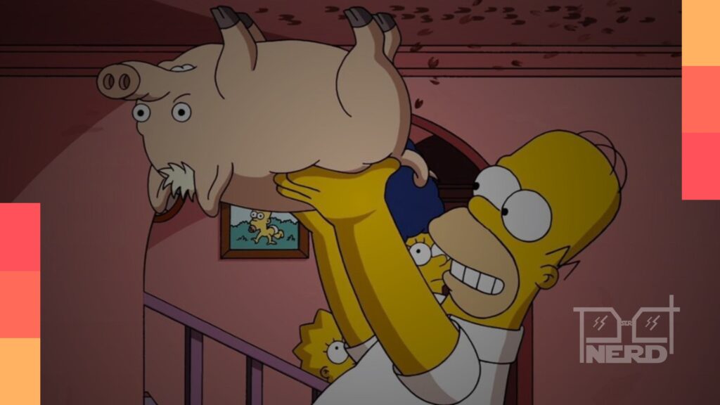 Imagem do evento de Fortnite com os personagens de Os Simpsons