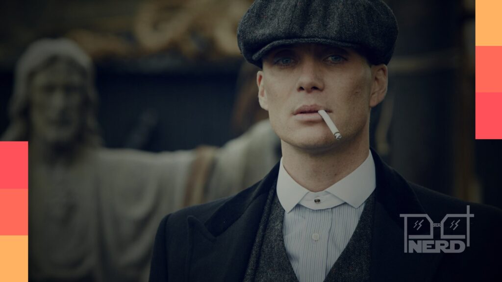 Cillian Murphy como Tommy Shelby no filme Peaky Blinders
