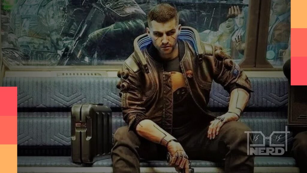 YouTuber jogando Cyberpunk 2077 como garçom