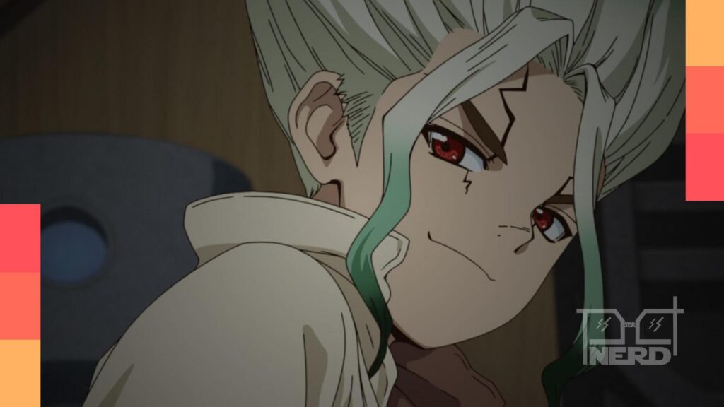 Imagem conceitual de DR. Stone com mapa destacando Araxá, Minas Gerais