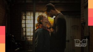 Pilha de livros com claquete de cinema e ícones de streaming ao fundoalt