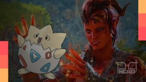 Screenshot do mod B.A.L.L. Character Capture mostrando uma Pokébola sobre um NPC em Baldur's Gate 3