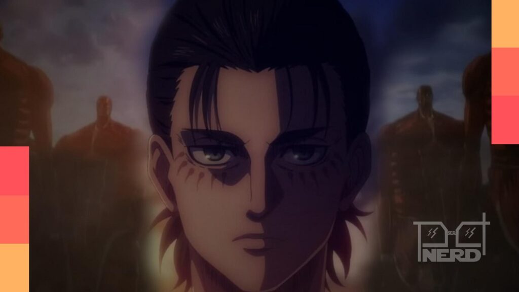 Personagens de animes em clima de surpresa e revelação, representando 12 animes com plot twist bons para assistir agora