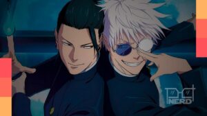 Ilustração com personagens de animes sombrios em clima de batalha, sugerindo uma lista de 10 animes para quem terminou Jujutsu Kaisen