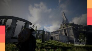 Tela de Crimson Desert com imagem desfocada no PS5, destacando uma possível solução nas configurações de 120 Hz