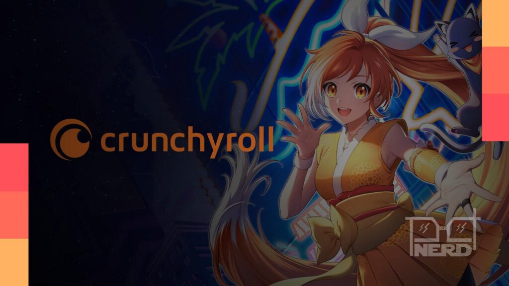 Ilustração promocional de BLACK TORCH com um ninja e elementos sobrenaturais de yokai para estreia exclusiva na Crunchyroll em julho de 2026