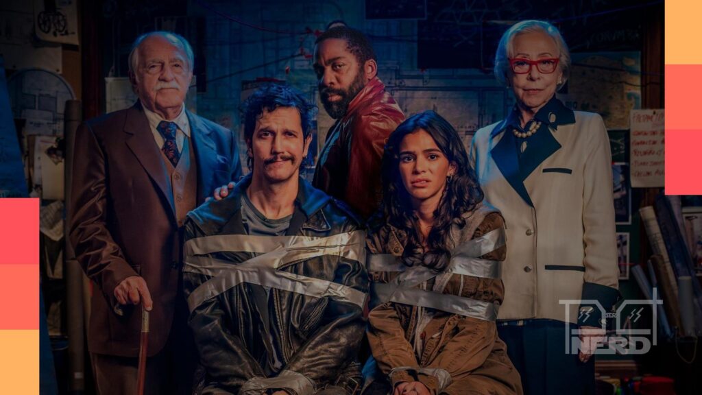 Collage com personagens de Demolidor: Renascido e capas de filmes da semana: Lindas e Letais, Eles Vão te Matar, Velhos Bandidos e Nuremberg.alt