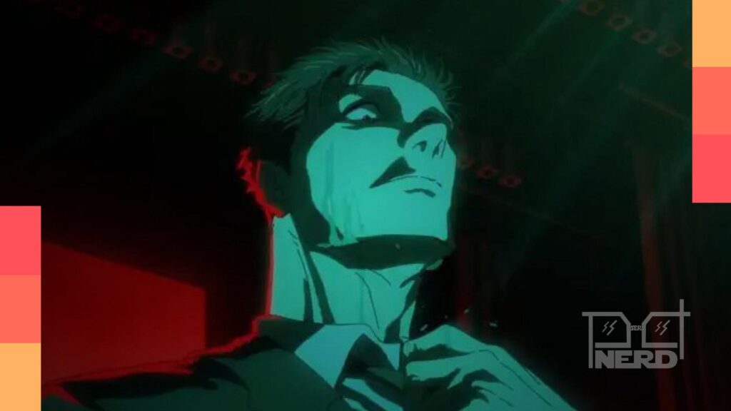 Ilustração com personagens do elenco de Jujutsu Kaisen na 3ª temporada, destacando Higuruma, Hakari, Naoya, Ryu, Takako e Reggie