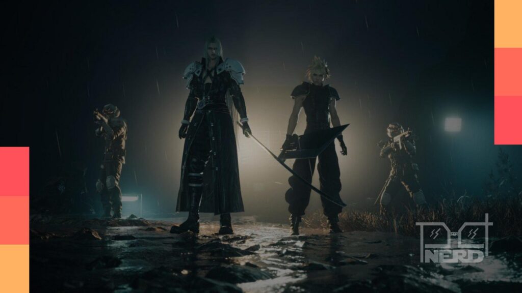 Ilustração com o logo do Final Fantasy e a ideia de espera por novos capítulos, inspirada na fala do Yoshi-P