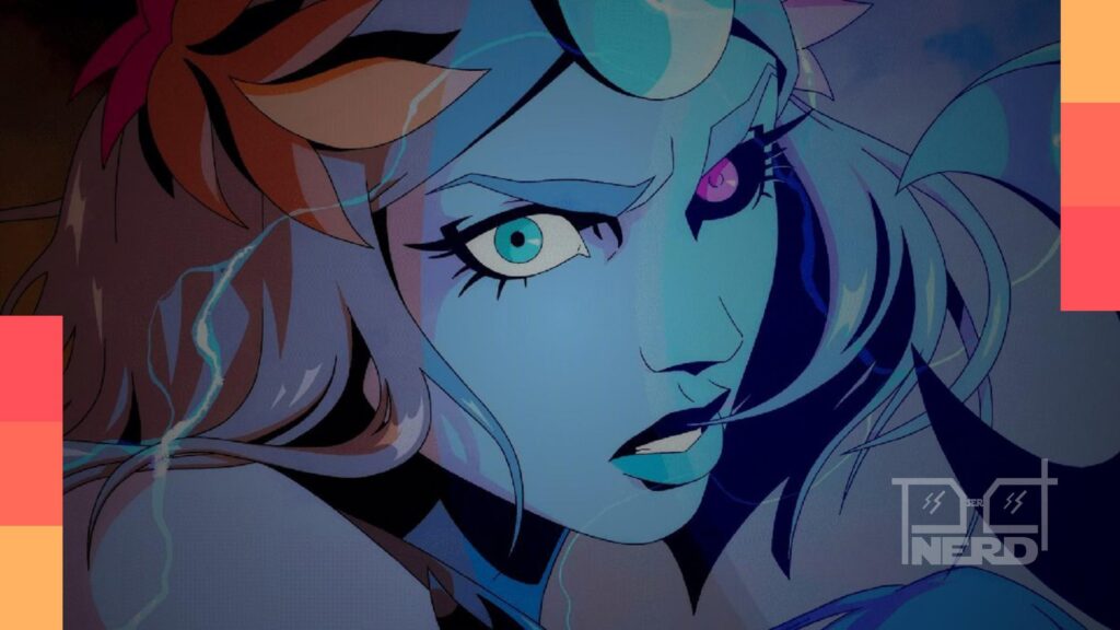 Ilustração de Hades 2 com atmosfera mitológica e referência ao Xbox e Game Pass, destacando o lançamento para Xbox em abril