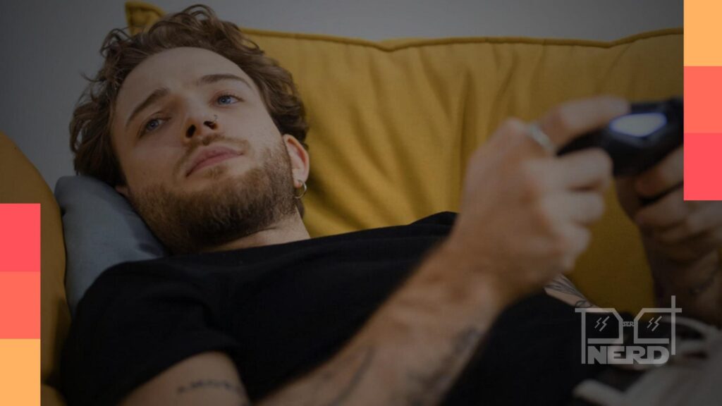 Pessoa adulta jogando videogame, com sensação de resiliência e foco após os 30 anos