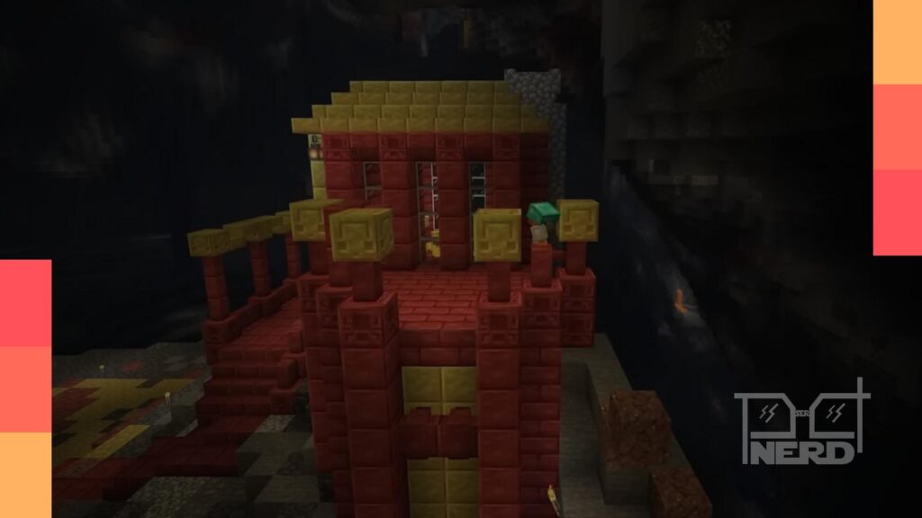 Bioma Cavernas de Enxofre no Minecraft com poças de veneno, novos blocos cinábrio e enxofre e o Slime de Enxofre