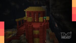 Bioma Cavernas de Enxofre no Minecraft com poças de veneno, novos blocos cinábrio e enxofre e o Slime de Enxofre