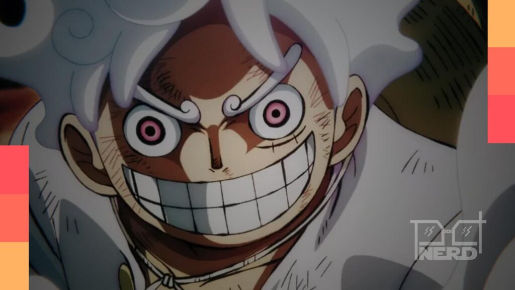 Ilustração do capítulo 1178 de One Piece com Luffy enfrentando Imu e a presença de Loki