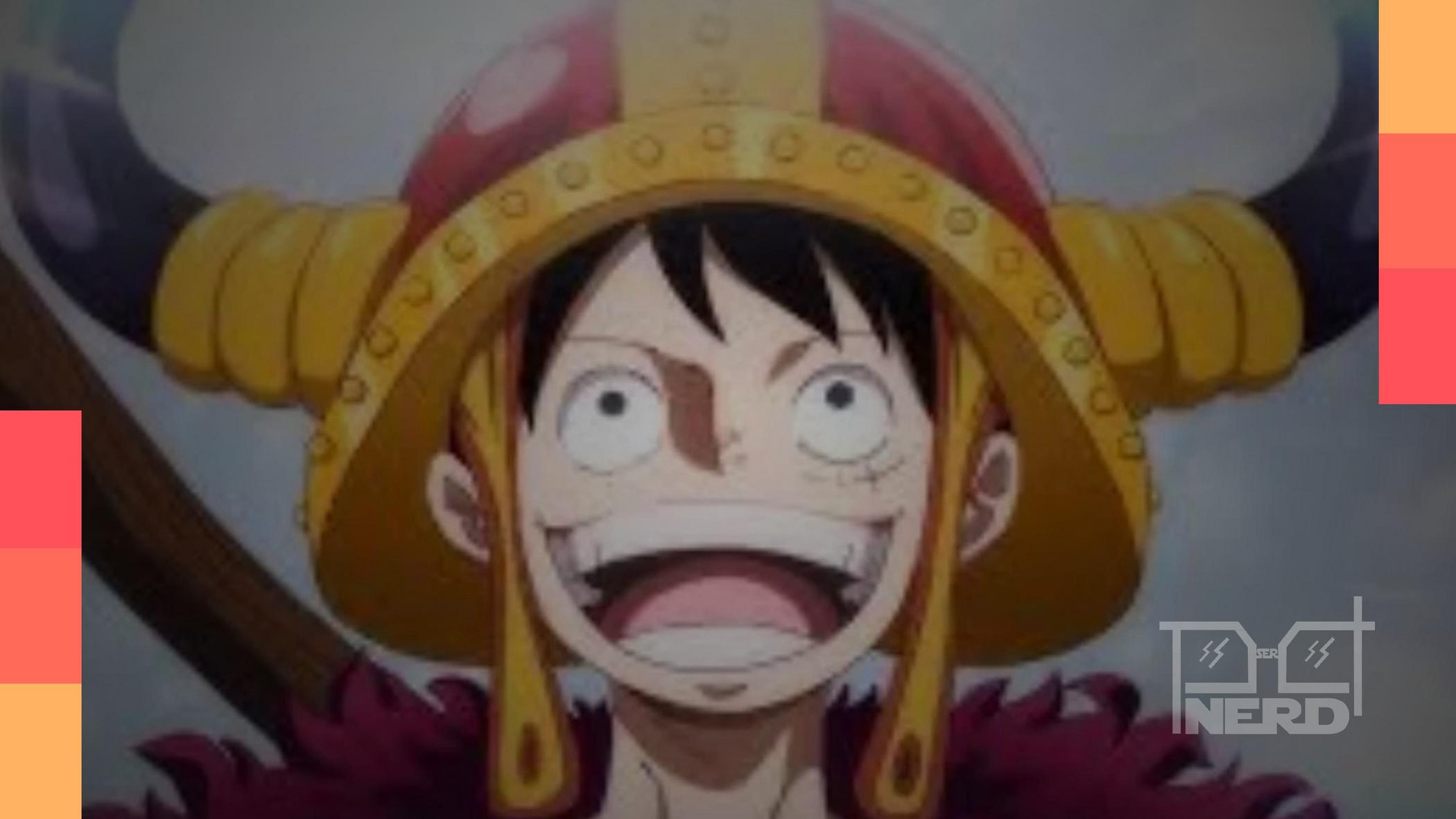 Cartaz do anime One Piece anunciando retorno em abril de 2026 com Luffy rumo a Elbaph