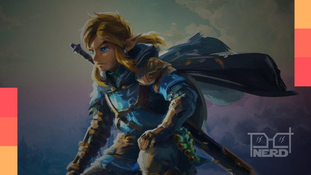 Ilustração do remake de The Legend of Zelda: Ocarina of Time com foco no Switch 2