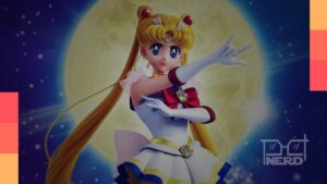 Ilustração promocional de Sailor Moon para o Fan Fest Nights 2026 com cenário do Palácio da Lua
