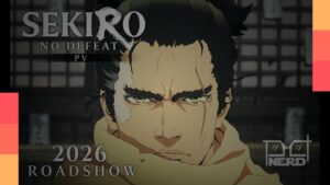 Cena do trailer de Sekiro: No Defeat mostrando o shinobi em combate com paisagem do período Sengoku ao fundo