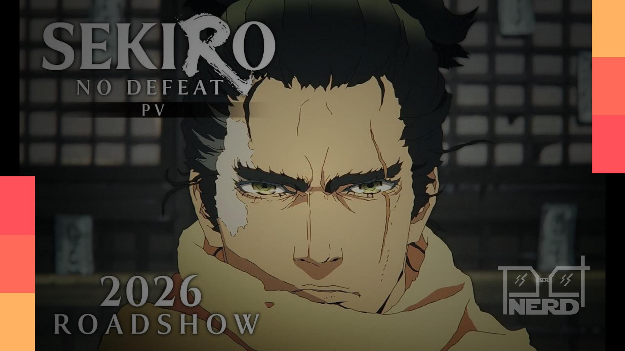 Cena do trailer de Sekiro: No Defeat mostrando o shinobi em combate com paisagem do período Sengoku ao fundo